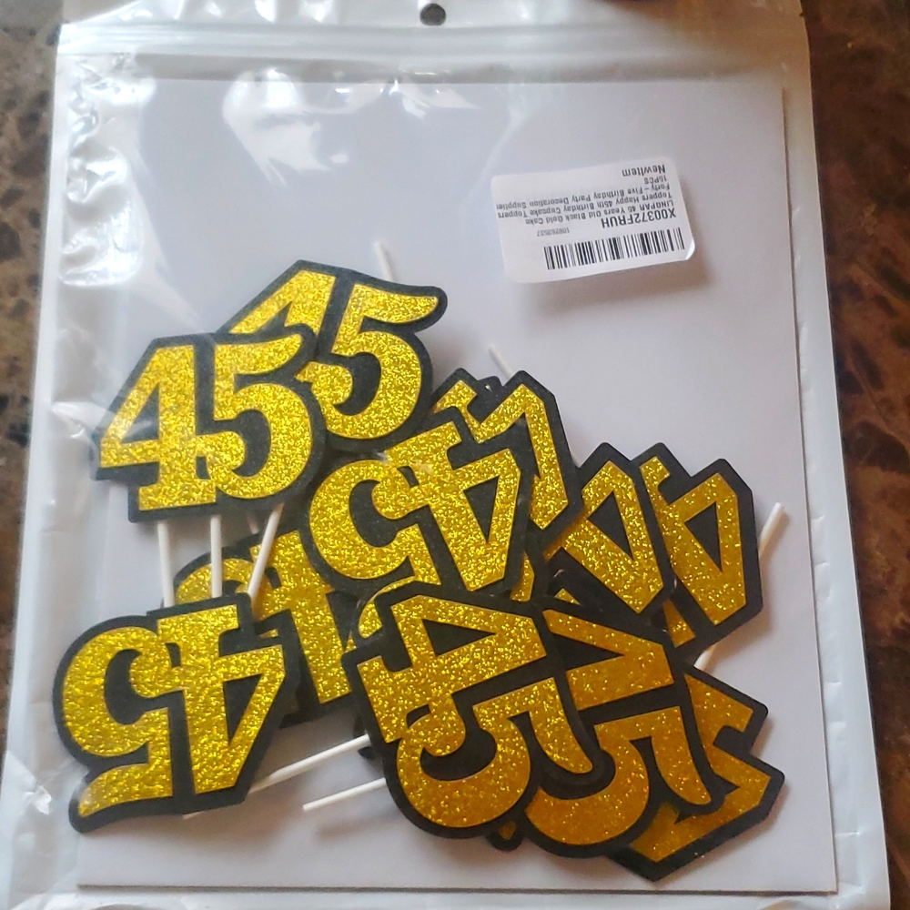 45 Cake Toppers 15pcs